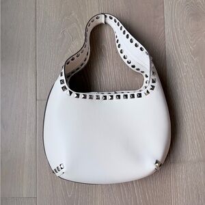 Street Level White Studded Shoulder Bag NWOT